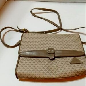 Vintage 1983 Liz claiborne mixed cloth crossbody handbag purse